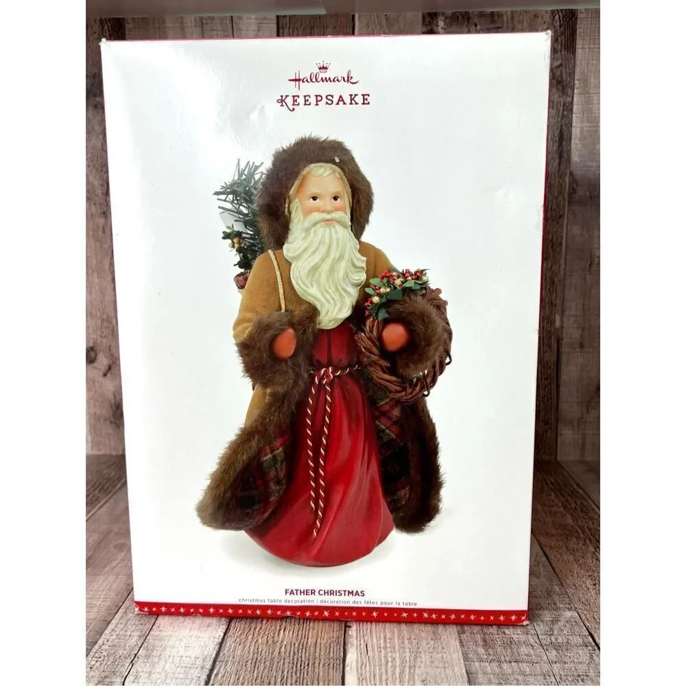 NIB Hallmark Keepsake Father Christmas Santa Table Decor Figurine Joanne Eschric